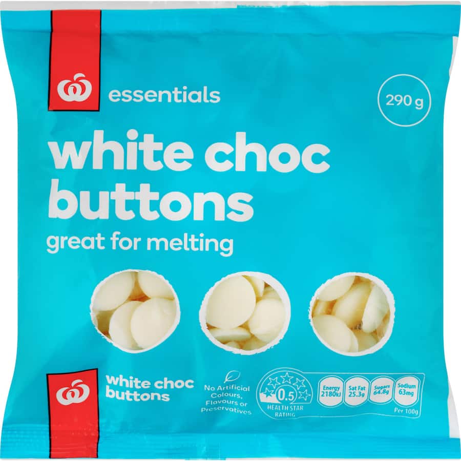 Essentials Choc Buttons White