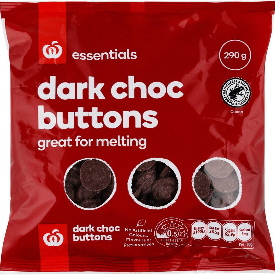 Essentials Choc Buttons Dark