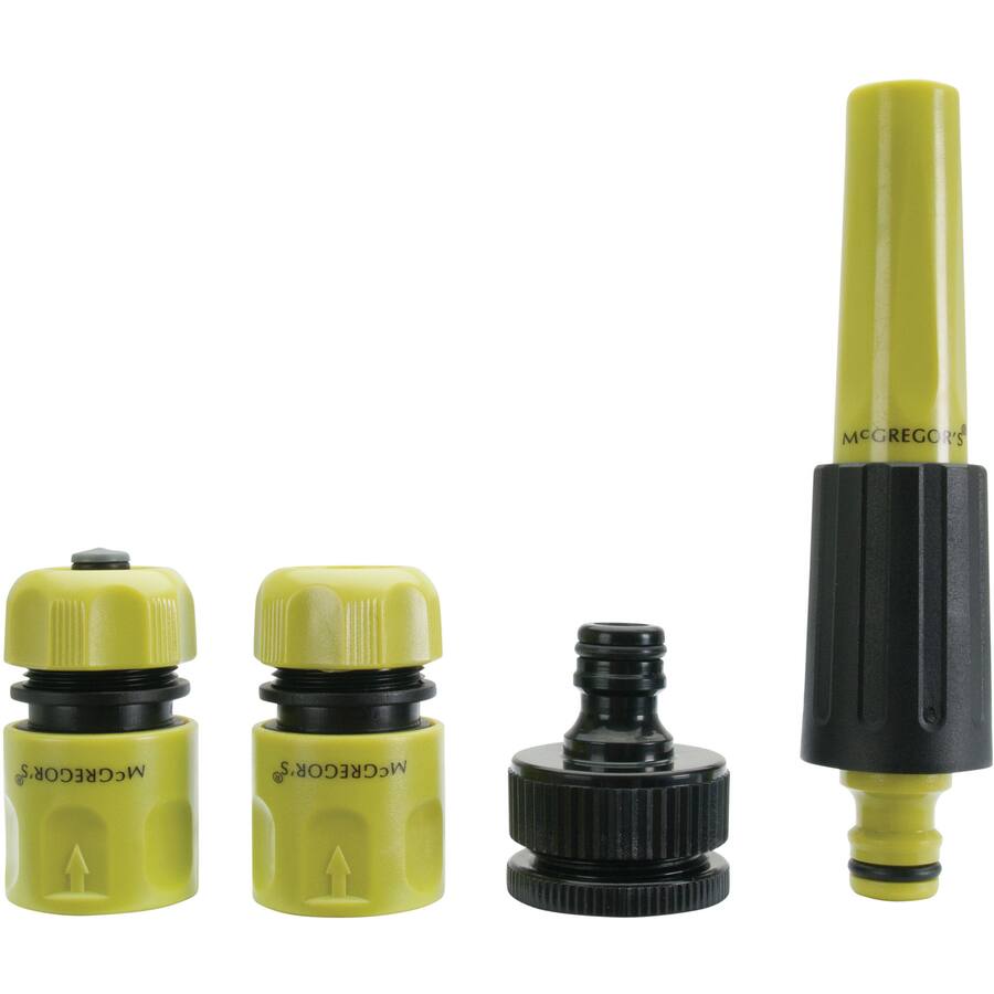 Mcgregors Hose Fittings Nozzle Set With Tpr Grip