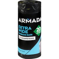 Armada Rubbish Bags 56l Extra Wide Drawstring