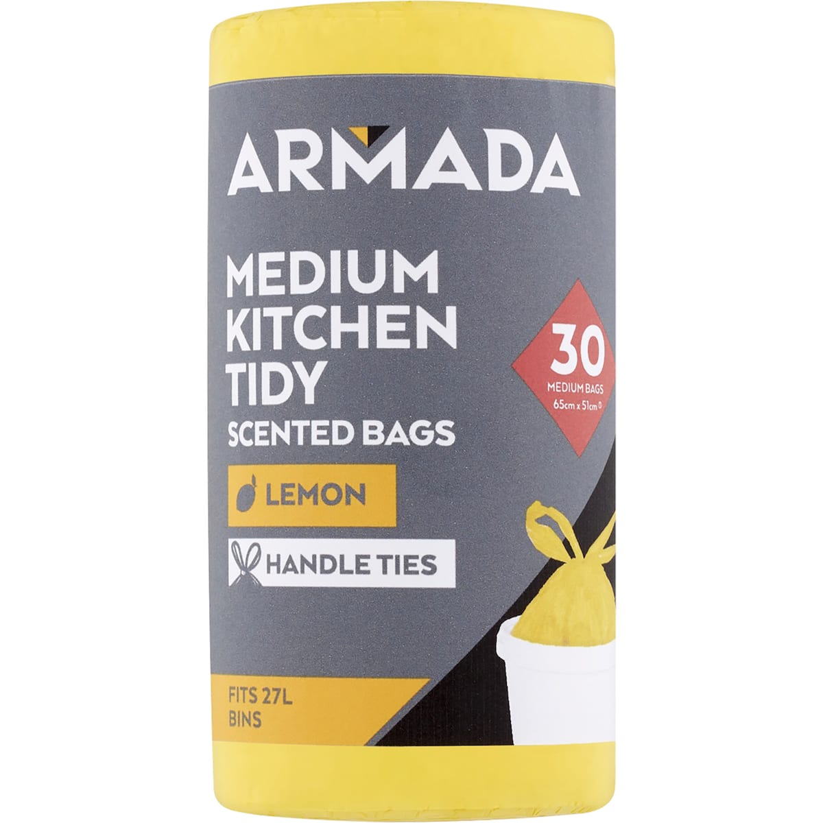 Armada Scented Kitchen Tidy Bag M Lavender 30pk bunch