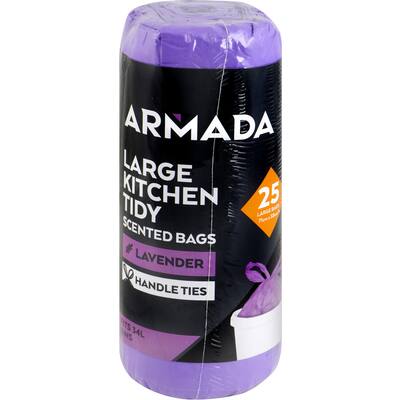 armada kitchen tidy bags large lavender or lemon