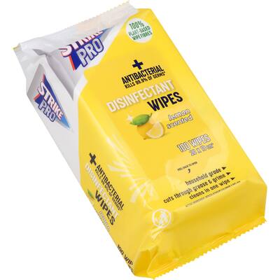 Disinfectant wipes lemon