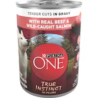 Purina ONE True Instinct Tender Cuts in Gravy With Real Beef & Wild-Caught Salmon Wet Dog Food