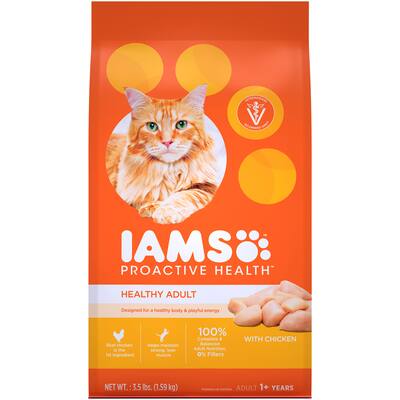 iams dry cat food chicken