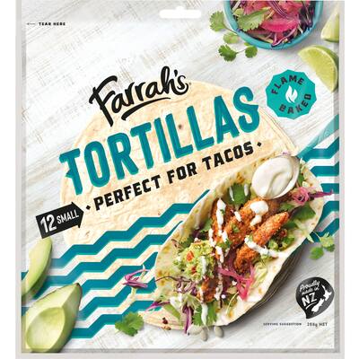 farrah's taco tortillas small