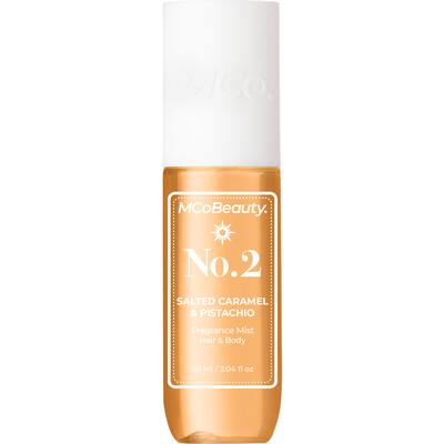 mcobeauty fragrance mist no.2 salted caramel & pistachio
