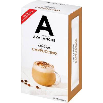 avalanche coffee sachets cappuccino