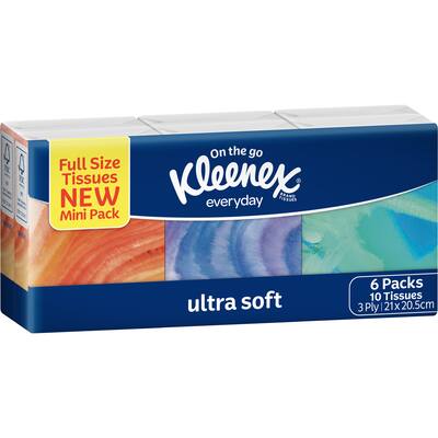 kleenex ultra soft tissues pocket pack 60's
