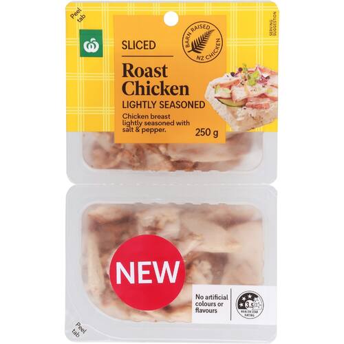 Woolworths Sliced Roast Chicken Lightly Seasoned