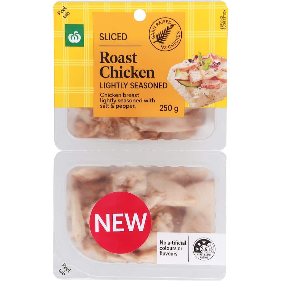 Woolworths Sliced Roast Chicken Lightly Seasoned
