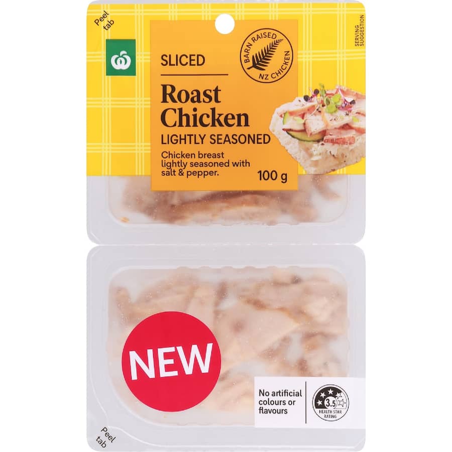 Woolworths Sliced Roast Chicken Lightly Seasoned