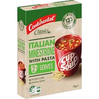 Continental Classics Cup A Soup Italian Minestrone With Pasta