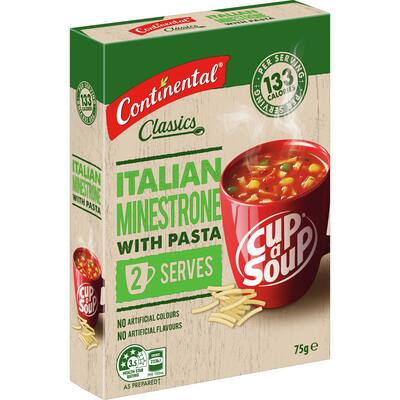 continental classics cup a soup italian minestrone with pasta
