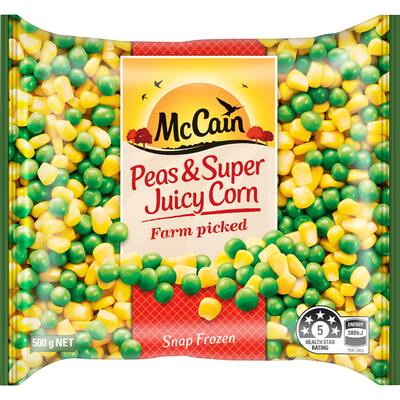 mccain frozen peas & corn 