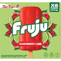 Tip Top Fruju Iceblocks Raspberry & Lime 584ml