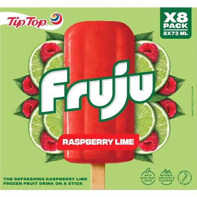 Fruju iceblocks raspberry & lime 584ml