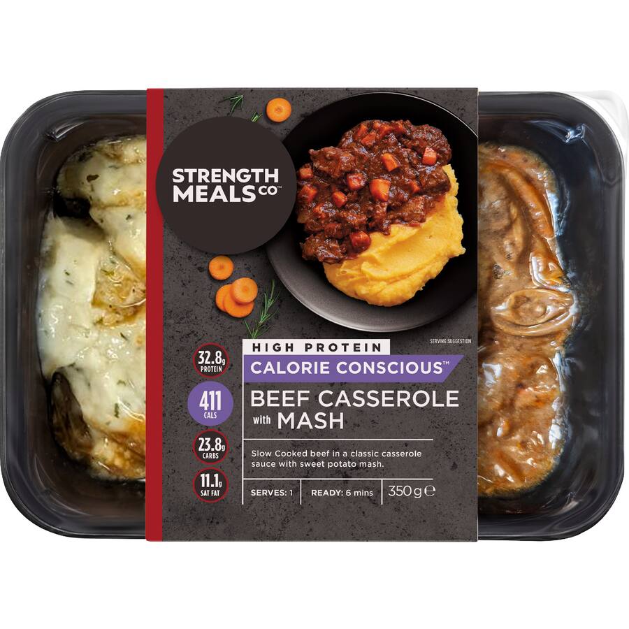 Strength Meals Co Beef Casserole With Smashed Potatoes