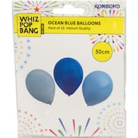 Whiz Pop Bang Balloons Blue 30cm