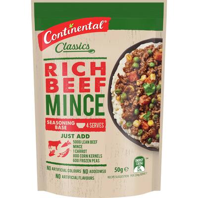 continental recipe base rich beefy mince