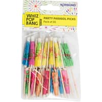 Whiz Pop Bang Cocktail Umbrellas Party Parasol Picks