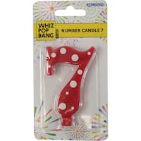 Whiz Pop Bang Candles Number 7