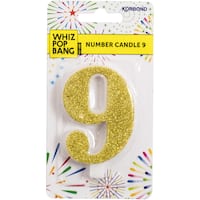 Whiz Pop Bang Candles Number 9