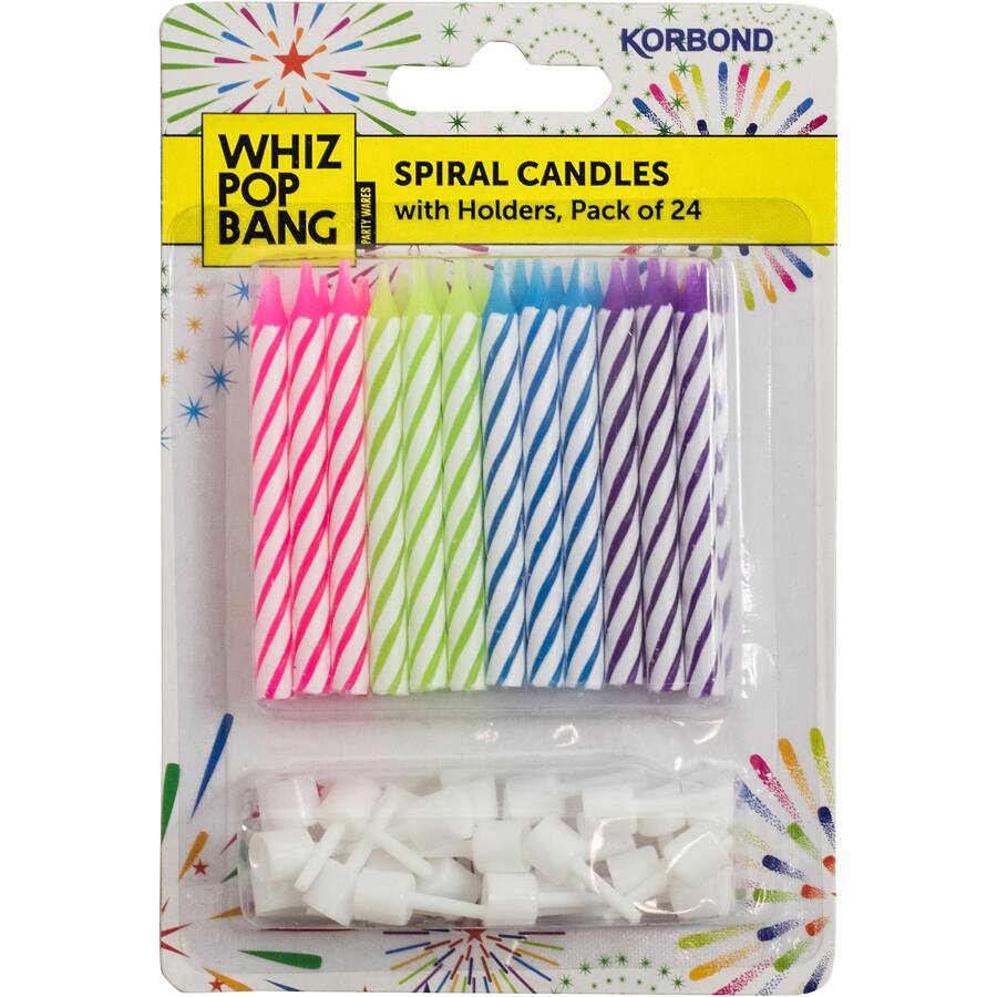 Whiz Pop Bang Candles Spiral