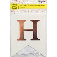 happy birthday bunting letter foil