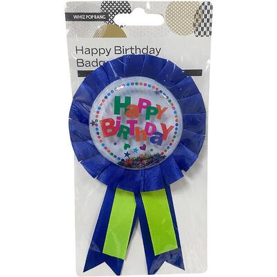 happy birthday accessories badge