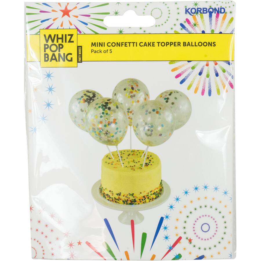 Whiz Pop Bang Cake Toppers Balloons