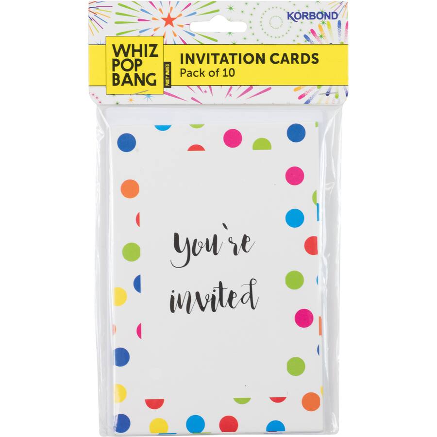 Whiz Pop Bang Invitation Cards
