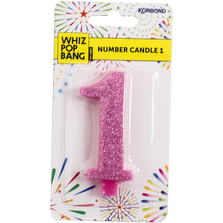 Whiz Pop Bang Candles Number 1