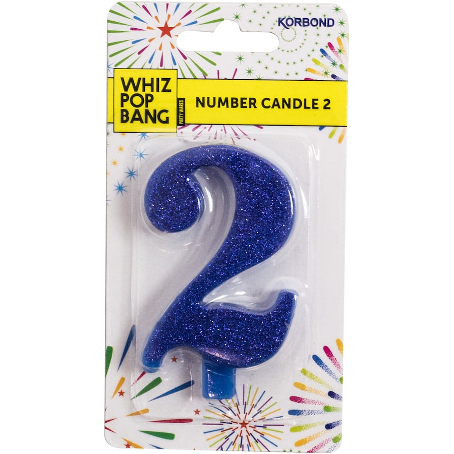Whiz Pop Bang Candles Number 2