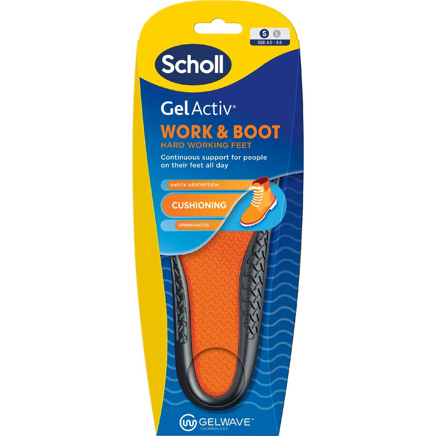 Scholl Gel Activ Insoles Work & Boot Small