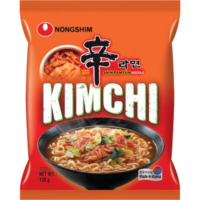 nong shim instant noodle soup ramen kimchi