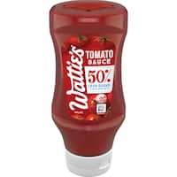 watties tomato sauce 50% less sugar 