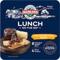 Mainland Lunch On The Go Cheese & Crackers With Caramelised Onion