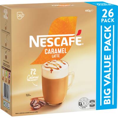 nescafé coffee sachets caramel latte