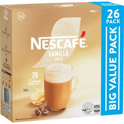nescafé coffee sachets vanilla latte