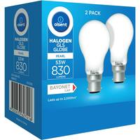 Olsent Halogen Round Bulb Bayonet 53w Pearl