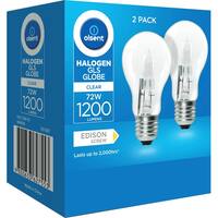 Olsent Halogen Round Bulb Screw 72w Clear