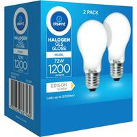 Olsent Halogen Round Bulb Screw 72w Pearl
