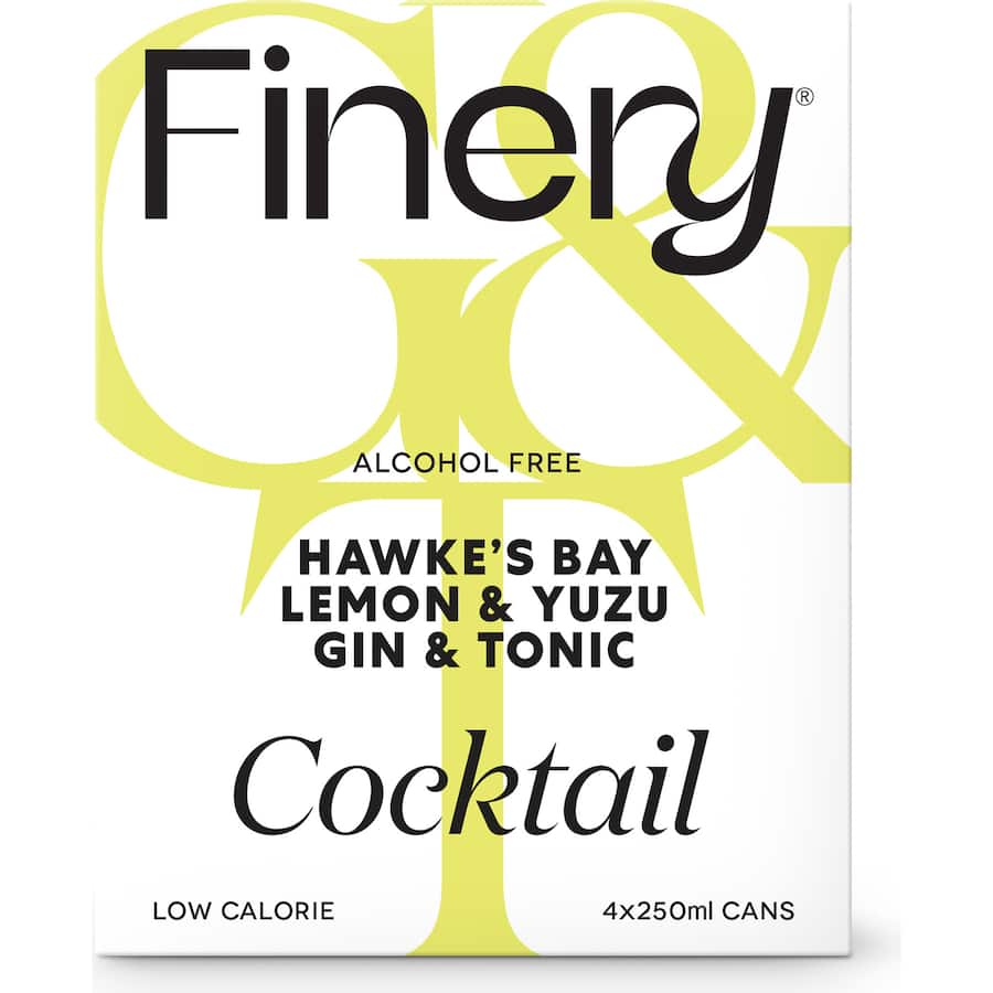 Finery Cocktail Lemon & Yuzu G&T Non Alcoholic