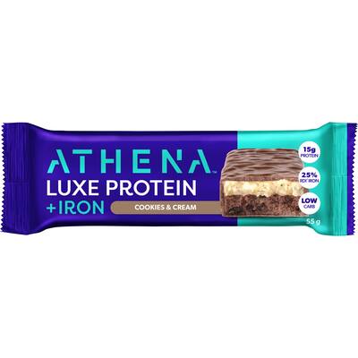 athena luxe protein bar cookies & cream