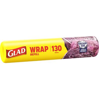 glad wrap refill 130m
