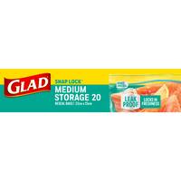 Glad Snaplock 20 pack