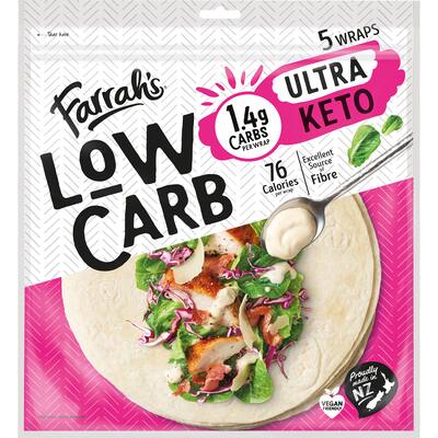 farrah's low carb wraps ultra keto
