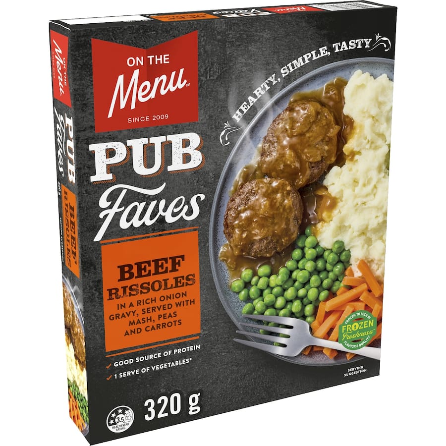 On The Menu Beef Rissoles