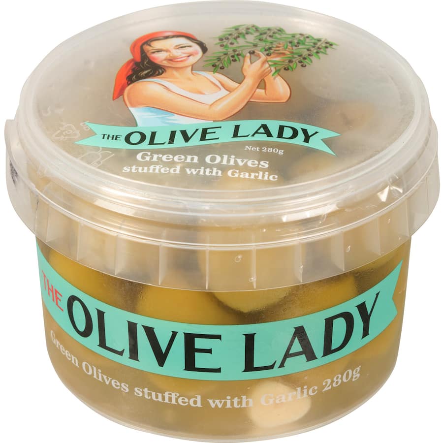 The Olive Lady Olives Pitted Green